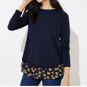 Loft xs navy sweater